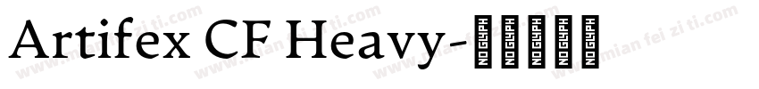 Artifex CF Heavy字体转换